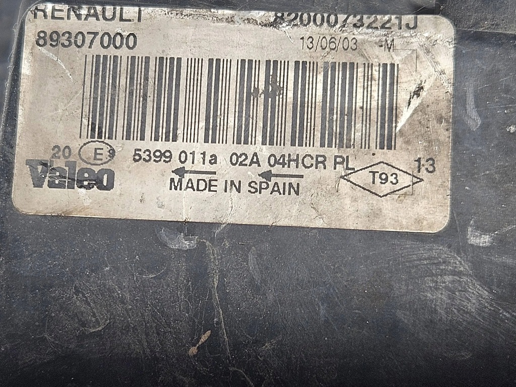 фото №7, Renault megane ii 2003 po правая/фара передняя