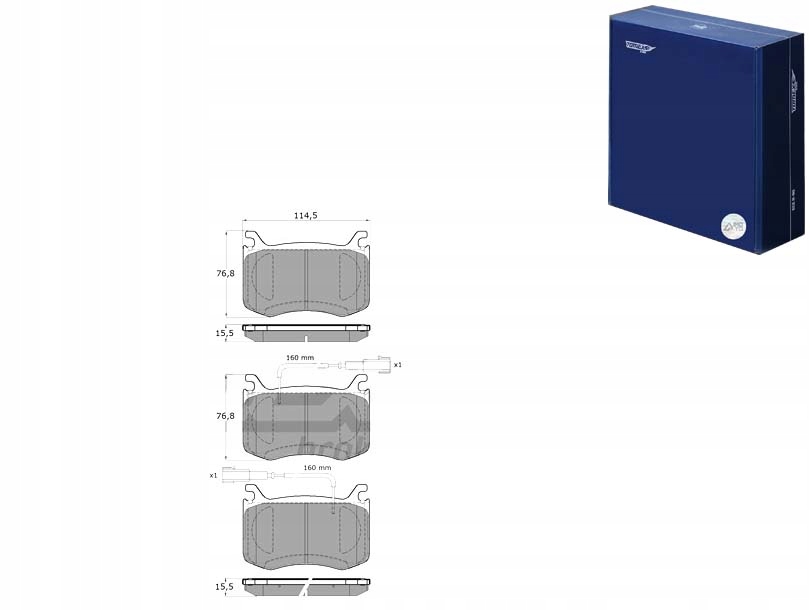 фото №1, Тормозные колодки тормозные alfa romeo giulia 15- перед tomex brakes
