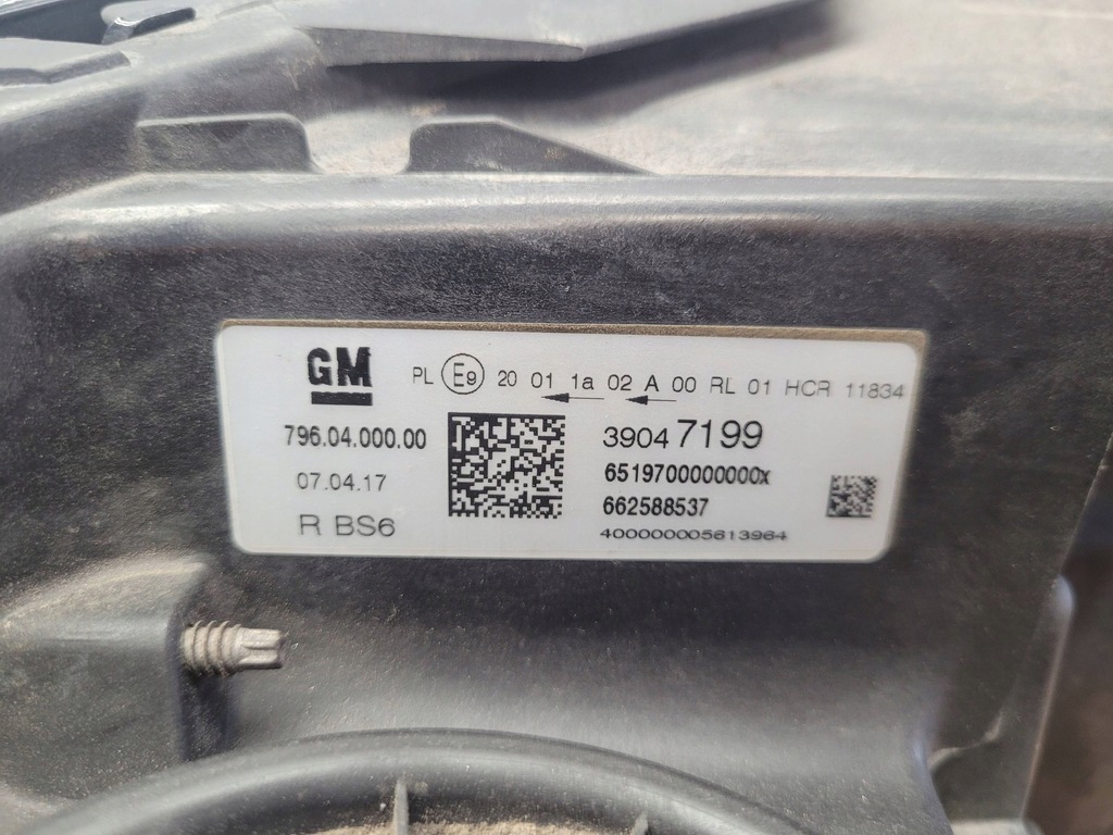 фото №11, Opel astra k 662588537 лампа правый перед