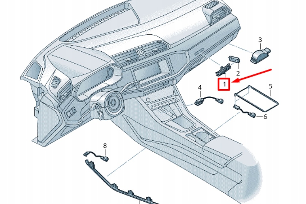 фото №8, Audi q3 f3 приборная панель приборная 'audi кольца' эмблема rhd новый оригинальный 83c