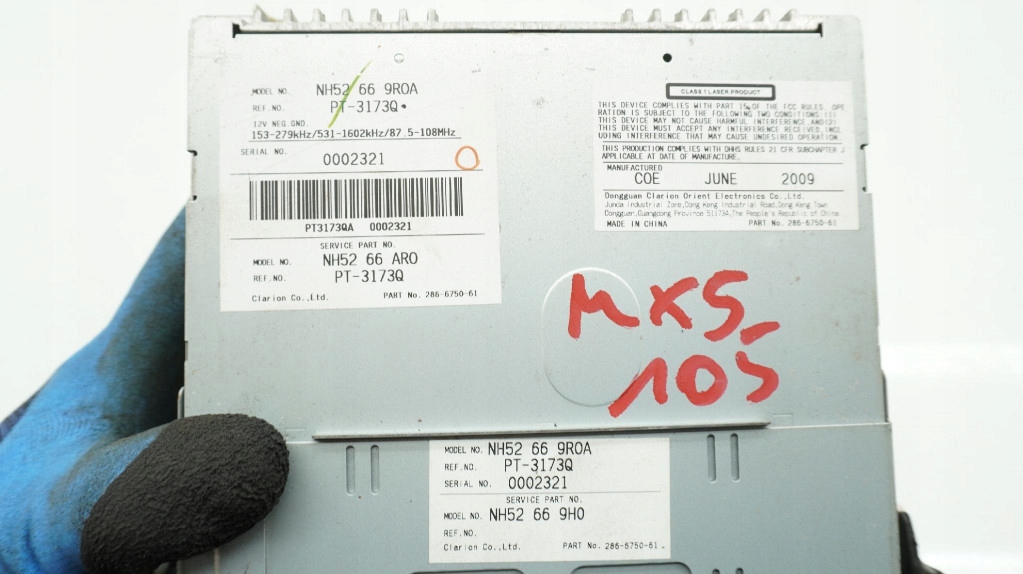 фото №5, Mazda mx-5 nc радіо mp3 nh5266arq mx5 iii