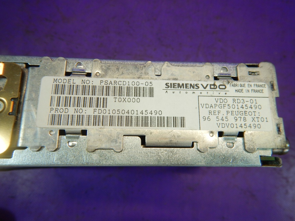 фото №3, Peugeot 307 01-05 радіо cd плита 96545978xt01