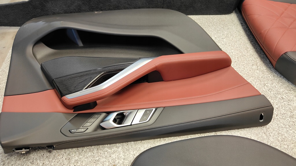 фото №12, Bmw x6 g06 lci обивка сиденья m набор обшивки кожа sensafin tacorarot