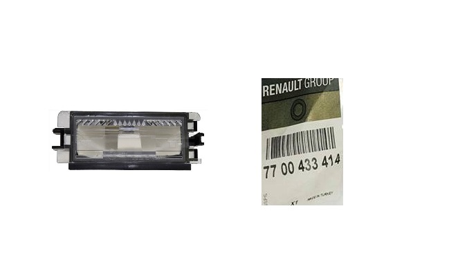 фото №1, Renault clio ii twingo лампа номерного знака регистрационный оригинал