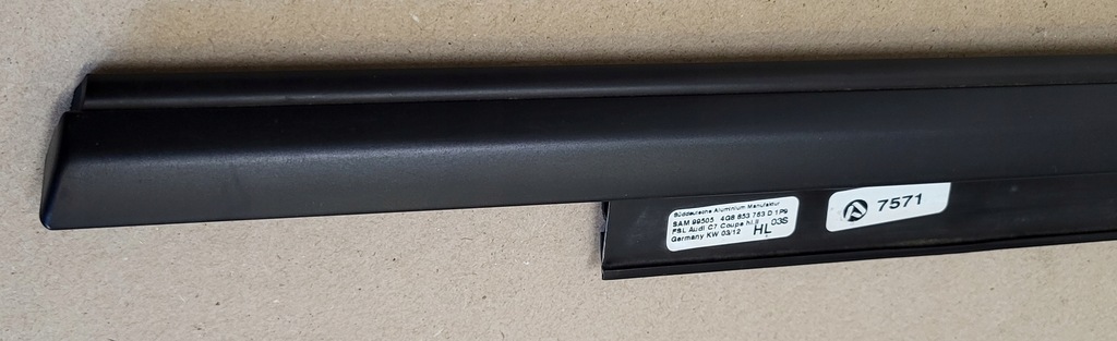 фото №12, Молдинг уплотнитель наружная с дверь левый задняя audi a7 4g8 czarna оригинальный номер