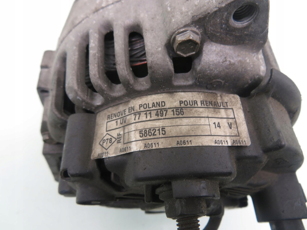 фото №5, Генератор renault scenic ii 1.5 dci c542664r 7711497156