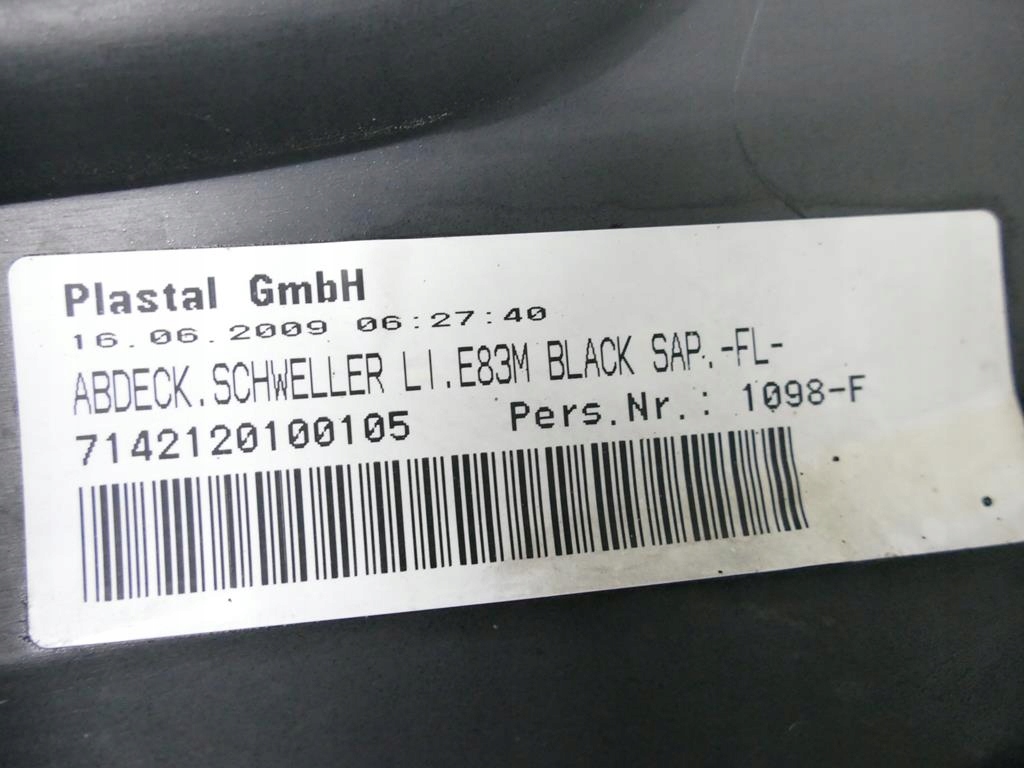 фото №11, Bmw x3 e83 lift m-pakiet молдинг порог левая цвет 475 3414421