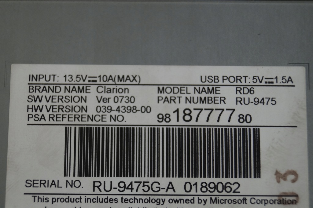 фото №9, Радио модуль радио peugeot 5008 ii 17-20r 3008 ii