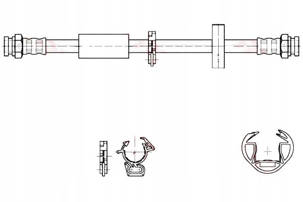 фото №1, Trw шланг гальмівний elast. fiat bravo i coupe ma