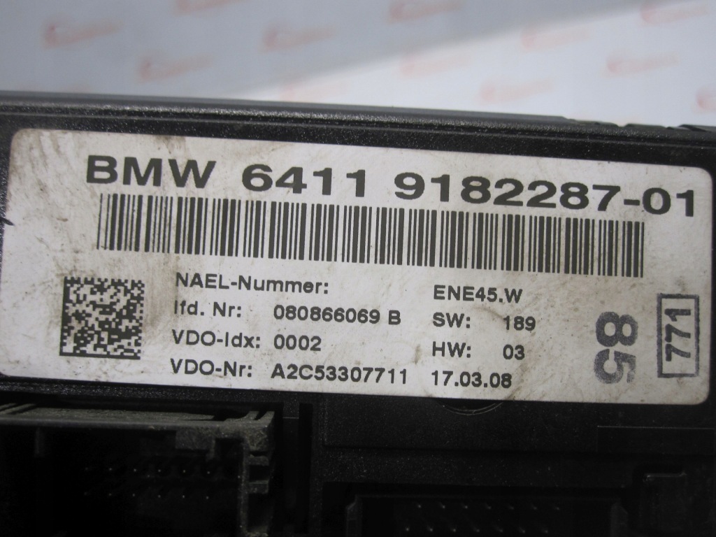 фото №10, Bmw 3 e90 08r панель кондиционера 9182287 a2c53307711