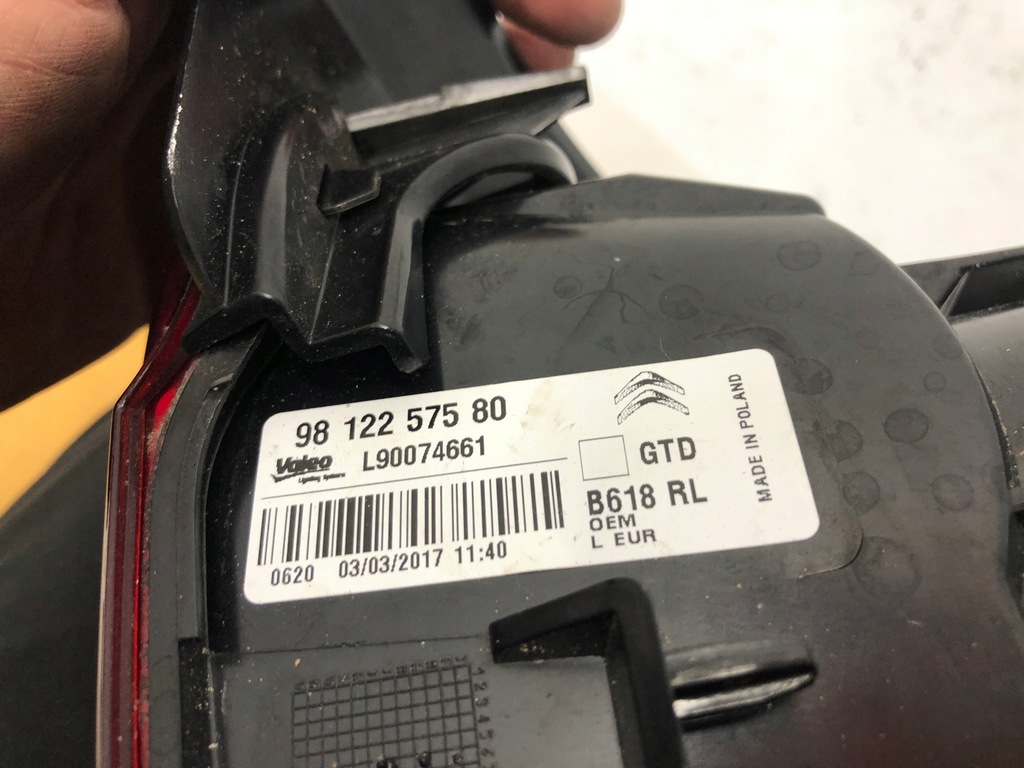 фото №8, Citroen c3 лампа права 16-20