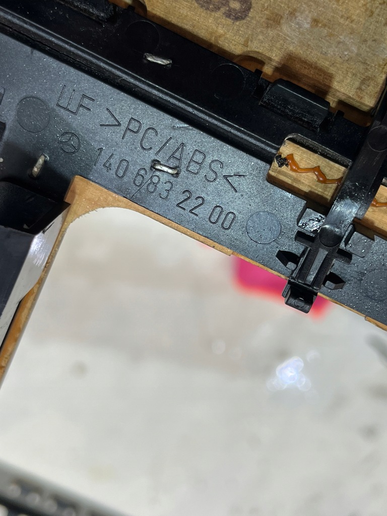 фото №6, Рамка тунель радіо dekor mercedes w140 lift 1406832200