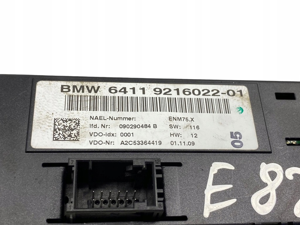 фото №7, Bmw 1 e82 e88 2009 панель кондиционера