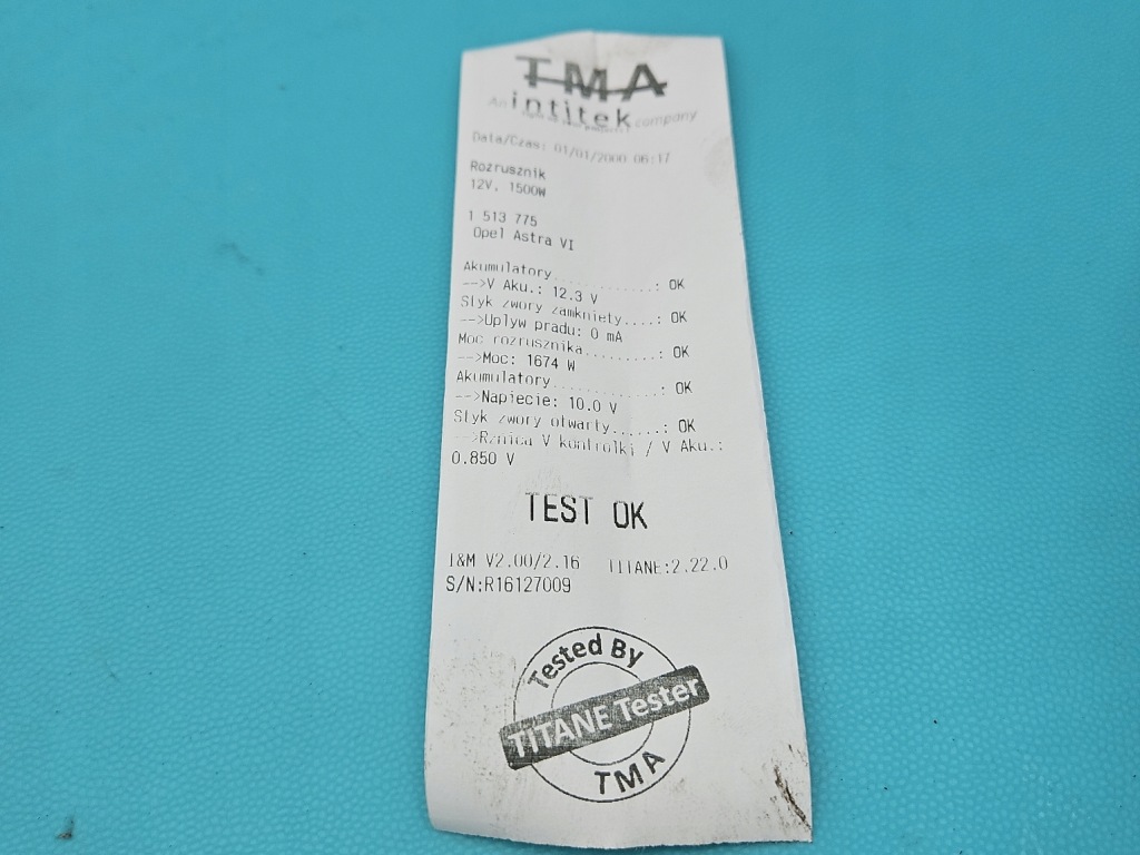 фото №6, Test стартер opel astra vi l 1.5 cdti 9832577880