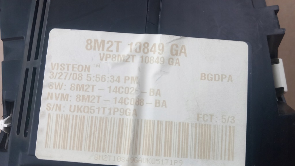 фото №4, Ford galaxy mk3 s-max счетчик приборы 8m2t10849ga повреждённый