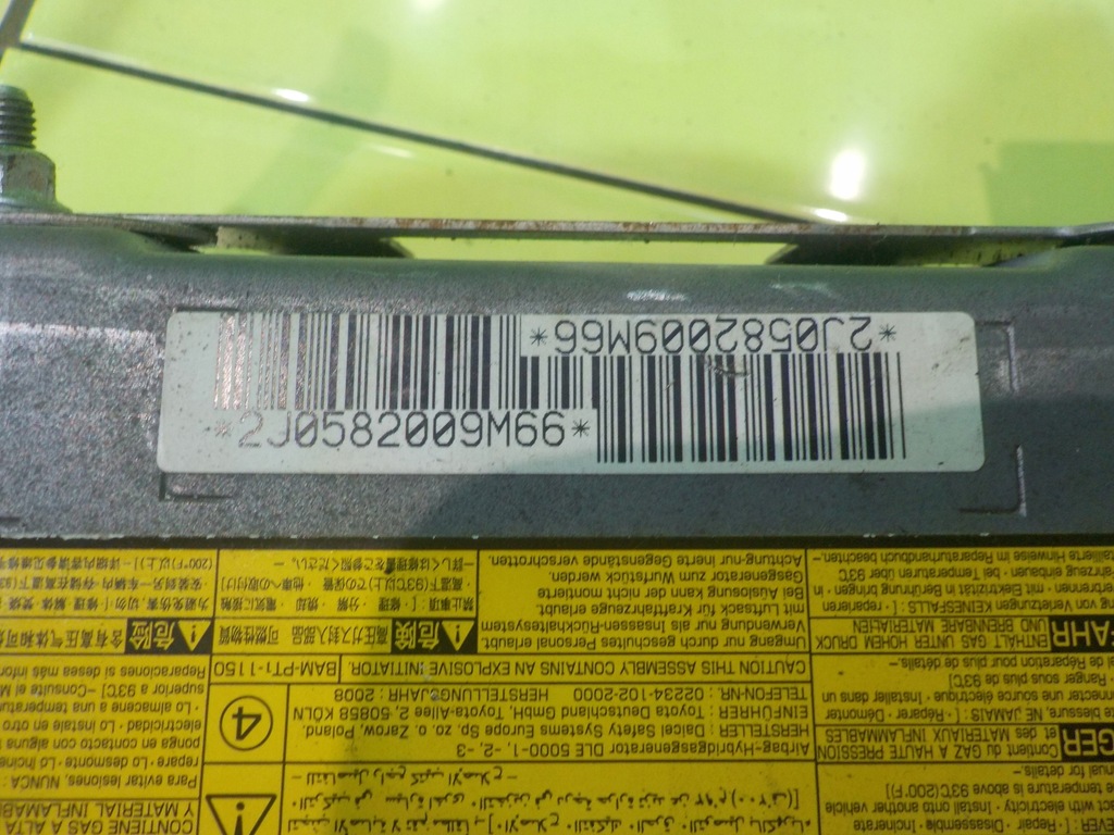 фото №5, Toyota avensis iii t27 09-11 подушка безопасности подушка коленная 2j0582009m66