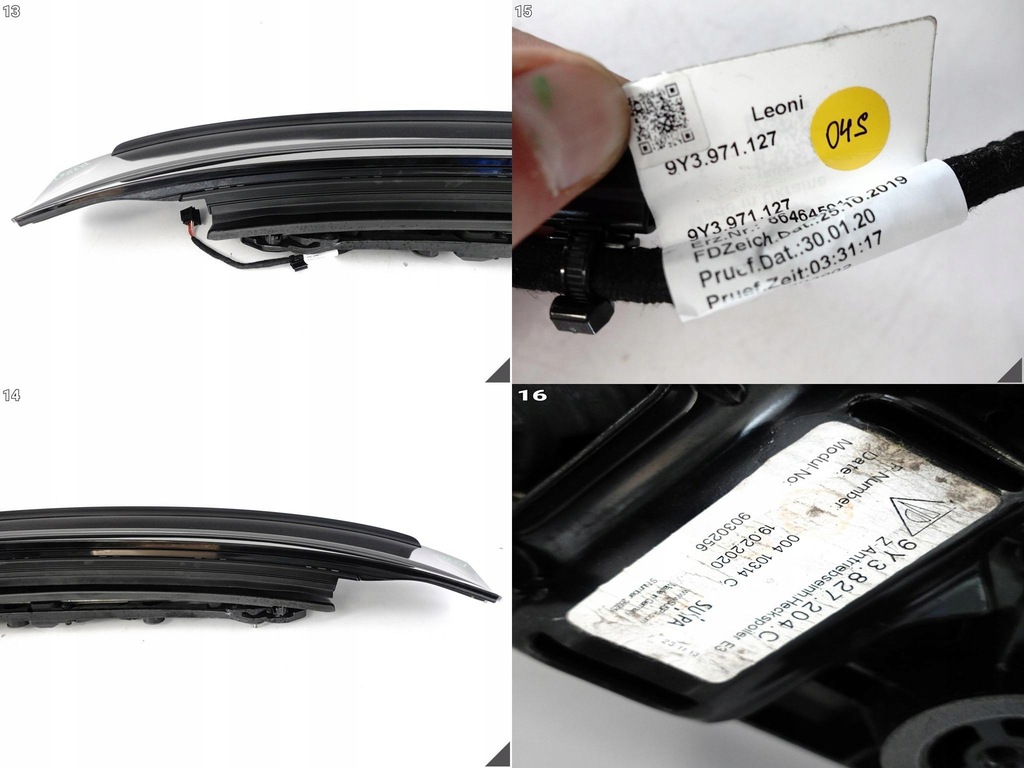 фото №11, Porsche cayenne 9y3 coupe крышка багажника механизм привод спойлер спойлер крыло задняя