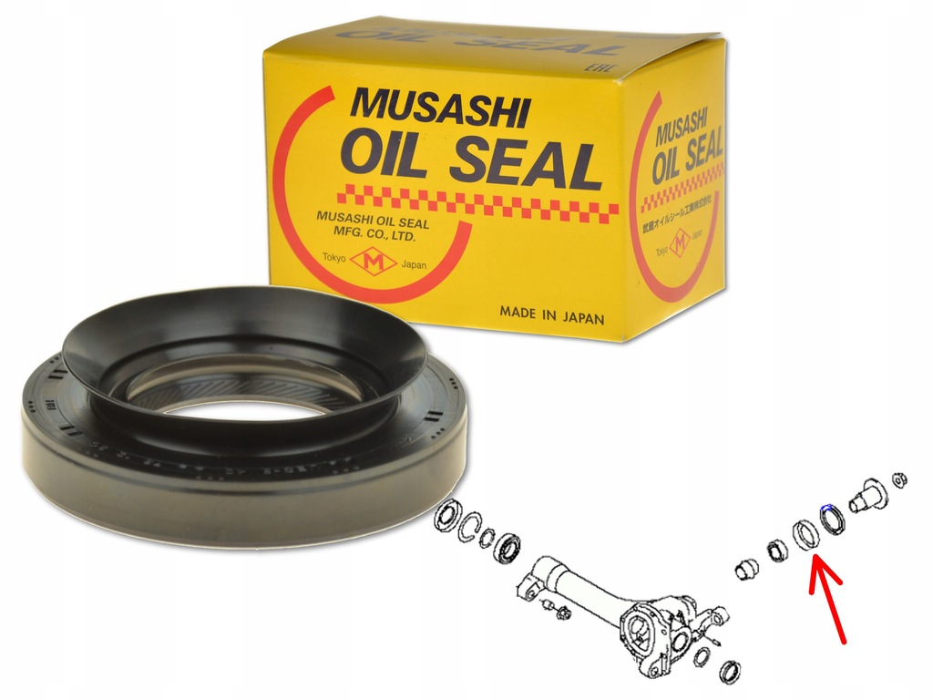 фото №1, Nissan pathfinder r51 05- сальник мост перед