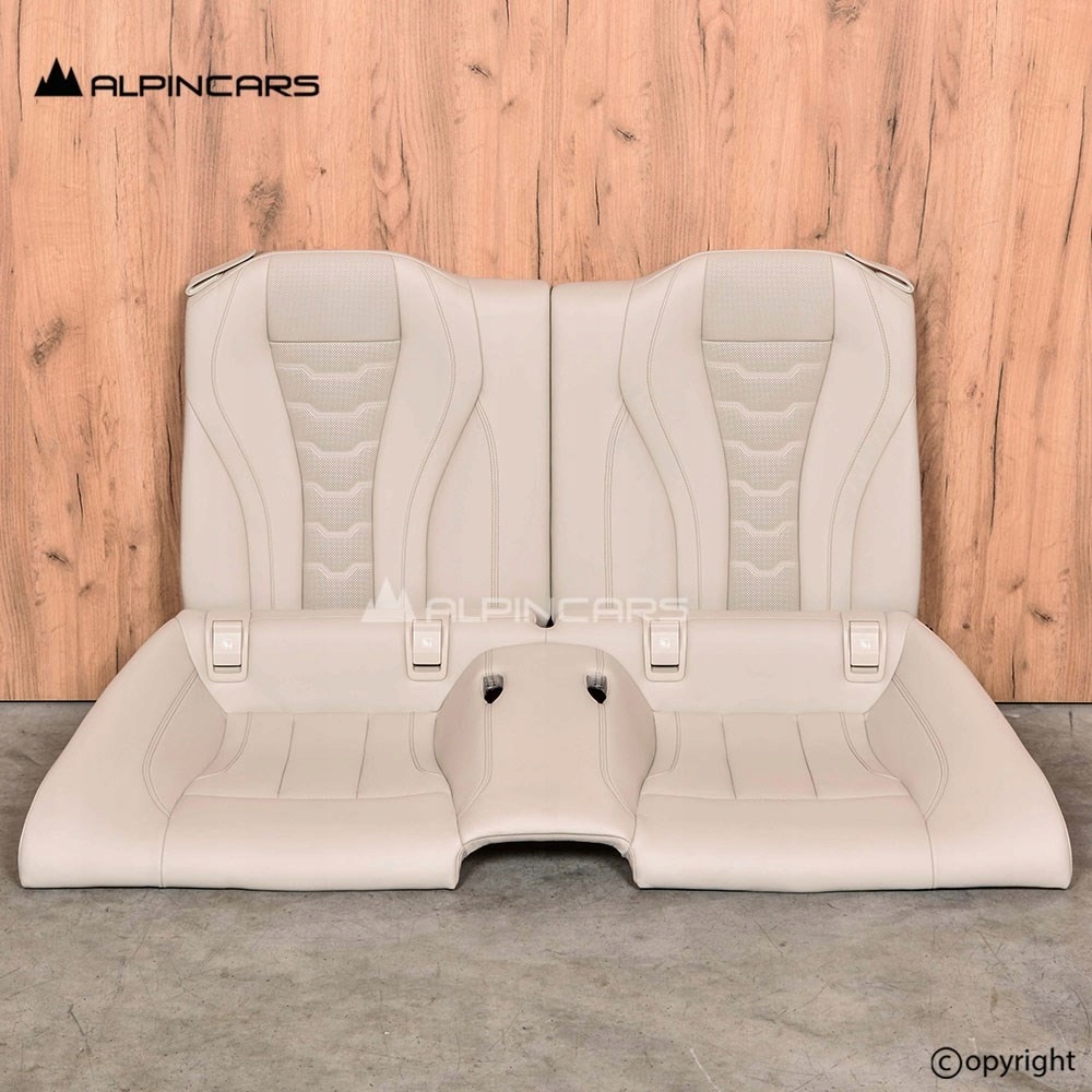 фото №8, Bmw 8 g14 оббивка сидіння середина elfenbeinweiss