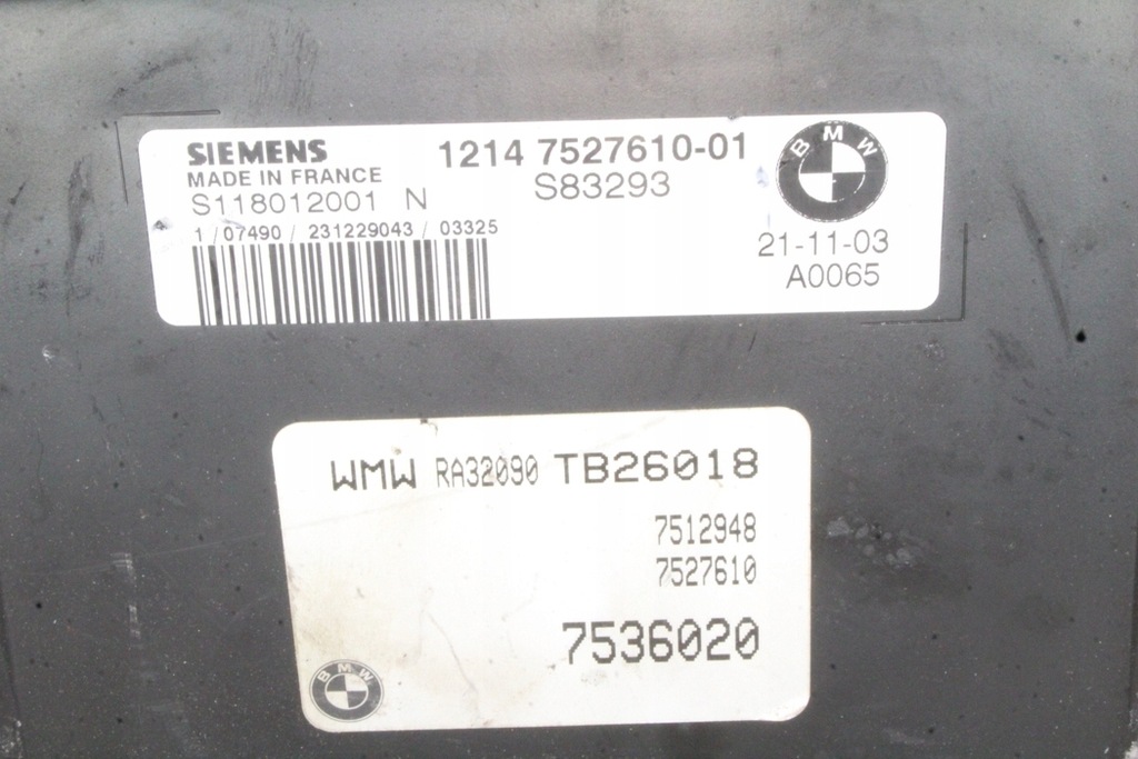 фото №3, Бортовой компьютер двигателя mini cooper r50, r53 7527610 1.4l бензиновый 55kw 2003