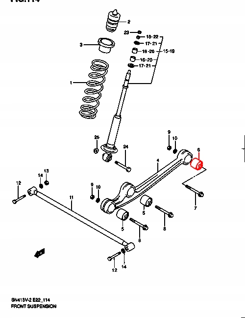 фото №11, Febest szab-057 підшипниковий вузол, важіль