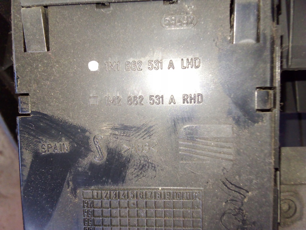 фото №11, Панель  середня з тримач na чашки seat leon toledo 1m0863243 1m2862531