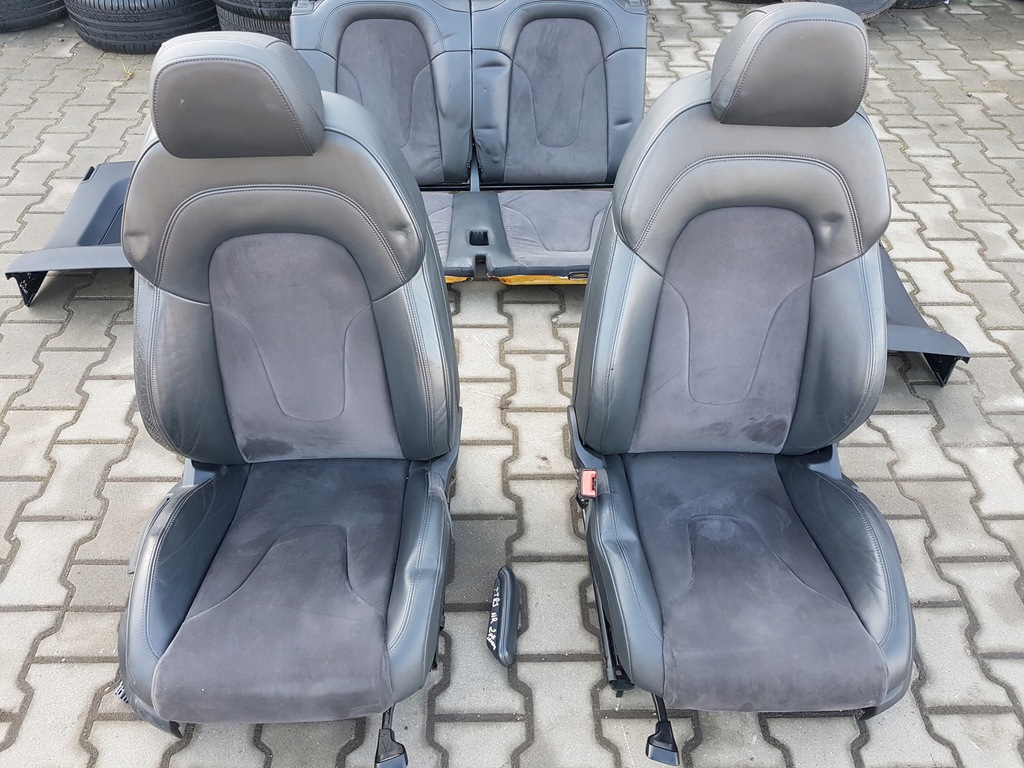 фото №6, Audi tt 8j 06-12r coupe сиденья заднее сиденье alcantara