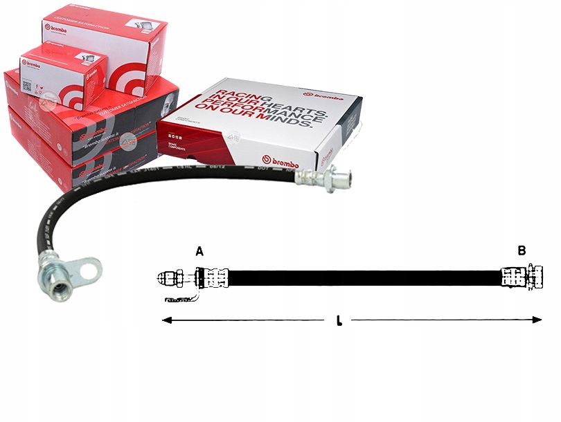 фото №1, Шланг гальмівний гнучкий ford tourneo 02-13 перед