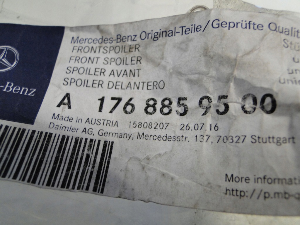 Mercedes a klasa w176 176 lift молдинг нижняя w бампер передний 45 amg aero Цена