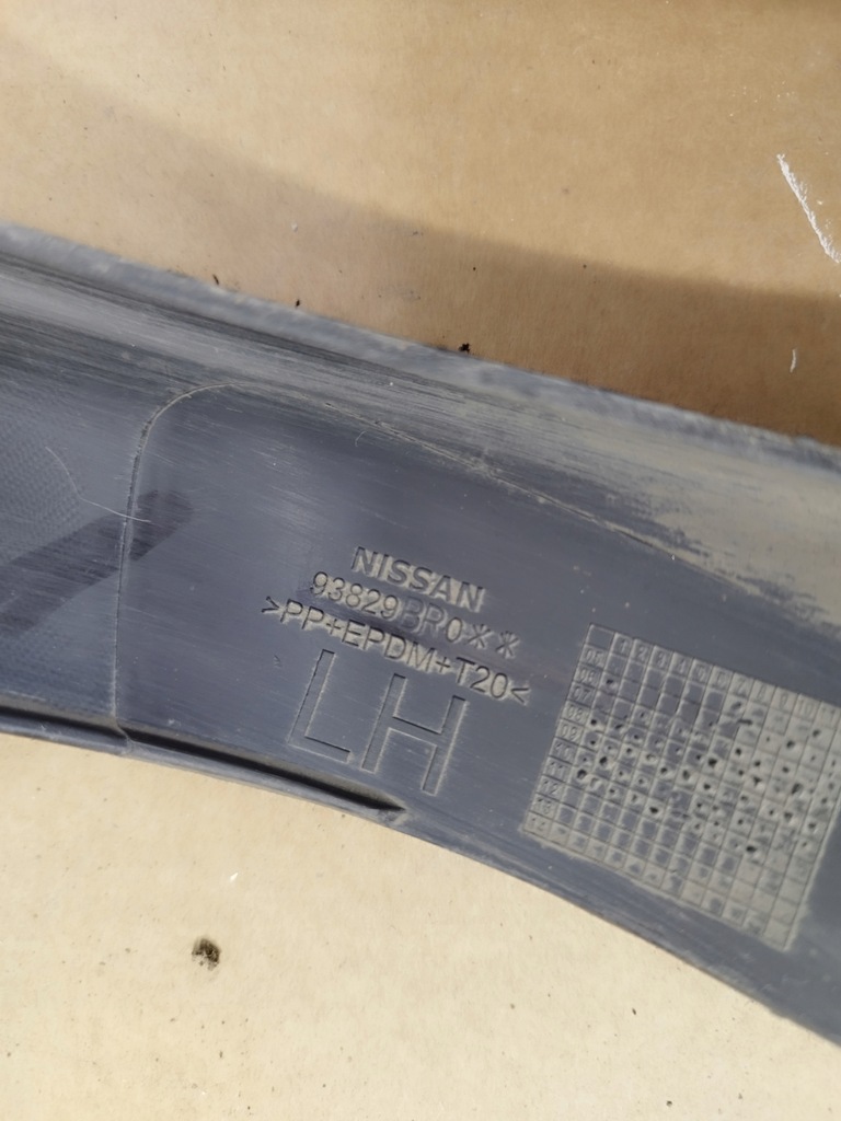 фото №12, Молдинг крила задня ліва nissan qashqai j10 lift 2010-2014 93829br0 oem