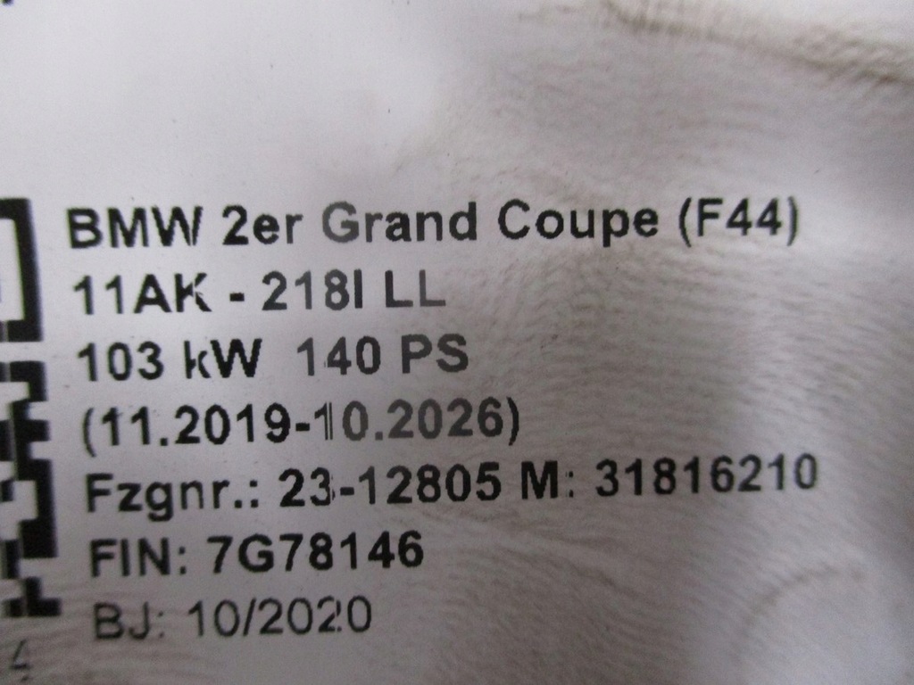 фото №9, Крыша панорама bmw 2 f44 grand coupe