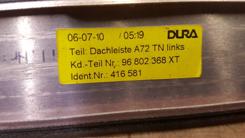 Накладки дахові комплект peugeot 207 kombi в Україні