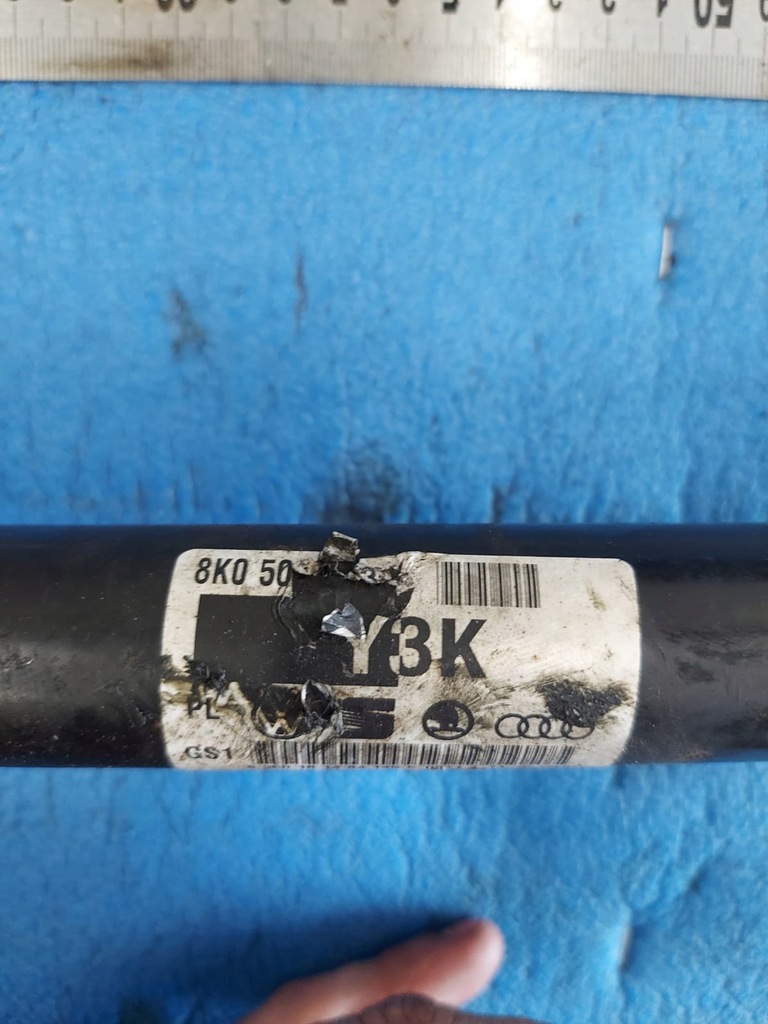 фото №3, Audi a4 2010 r ліва задня привідний вал 3.0 tdi 8k0