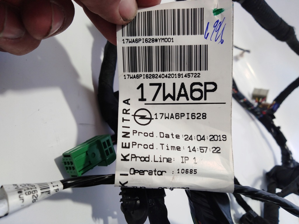 фото №5, Opel crossland x электропроводка pod панель 17wa6pi628