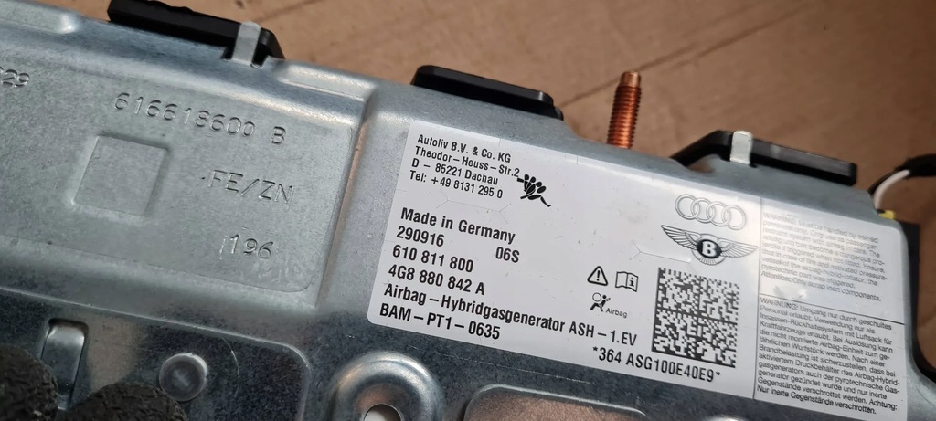 фото №8, A6 c7 4g lift подушка подушка безопасности коленная пассажира 4g8880842a правая a7 4g