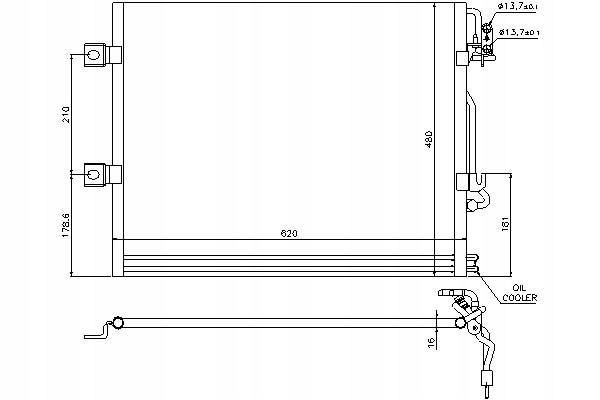 фото №16, Конденсатор nissens 94858 mb cl w216