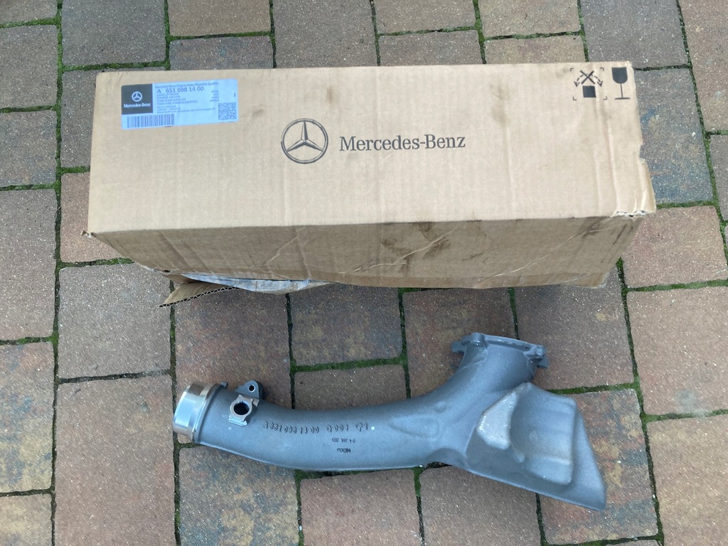 фото №1, Om651 труба turbo інтеркулер mercedes 2,2cdi sprinter a6510981400 оригінал