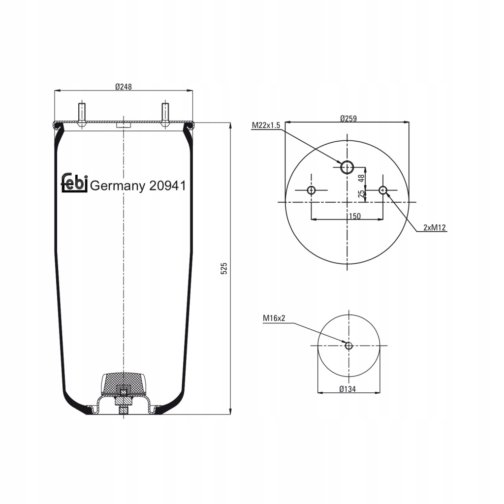 фото №1, Febi bilstein 20941 чохол, кондиціонер