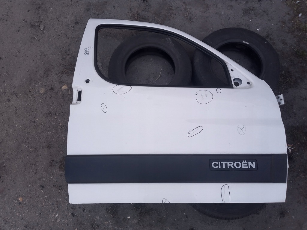 фото №1, Дверь правый перед citroen berlingo i белый