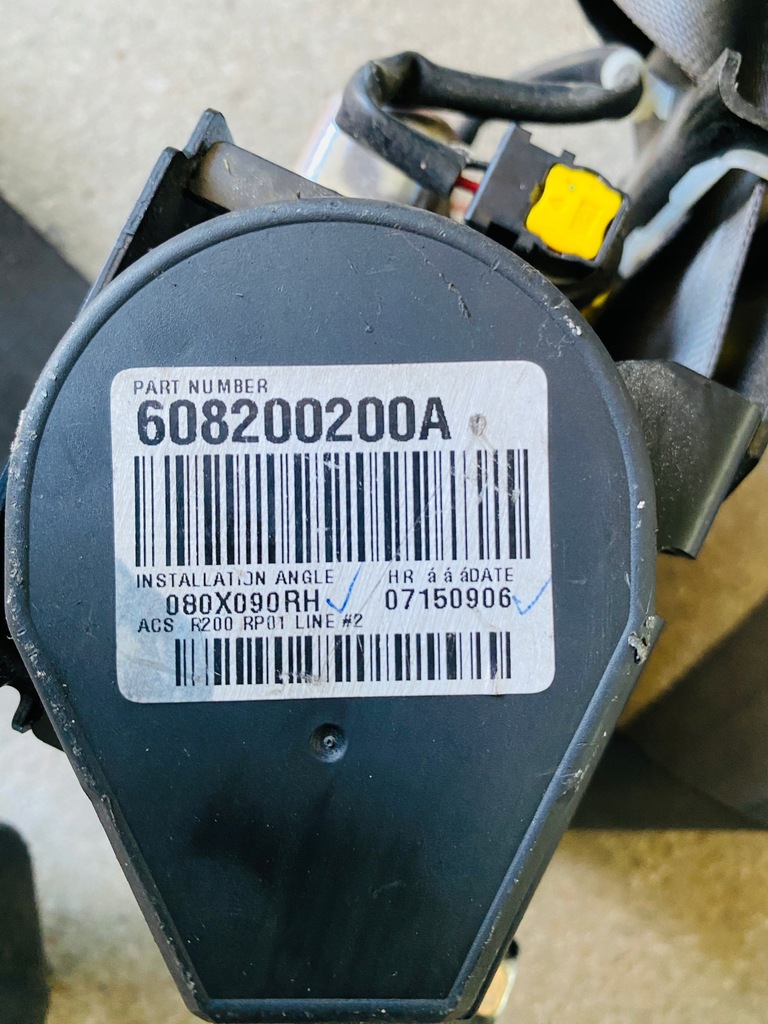 фото №5, Honda cr-v iii lift pas натягувач правий 608200200a