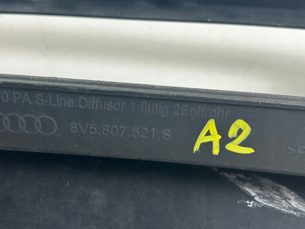 Спойлер бампера задня audi a8 8v sedan lift s-line Доставка