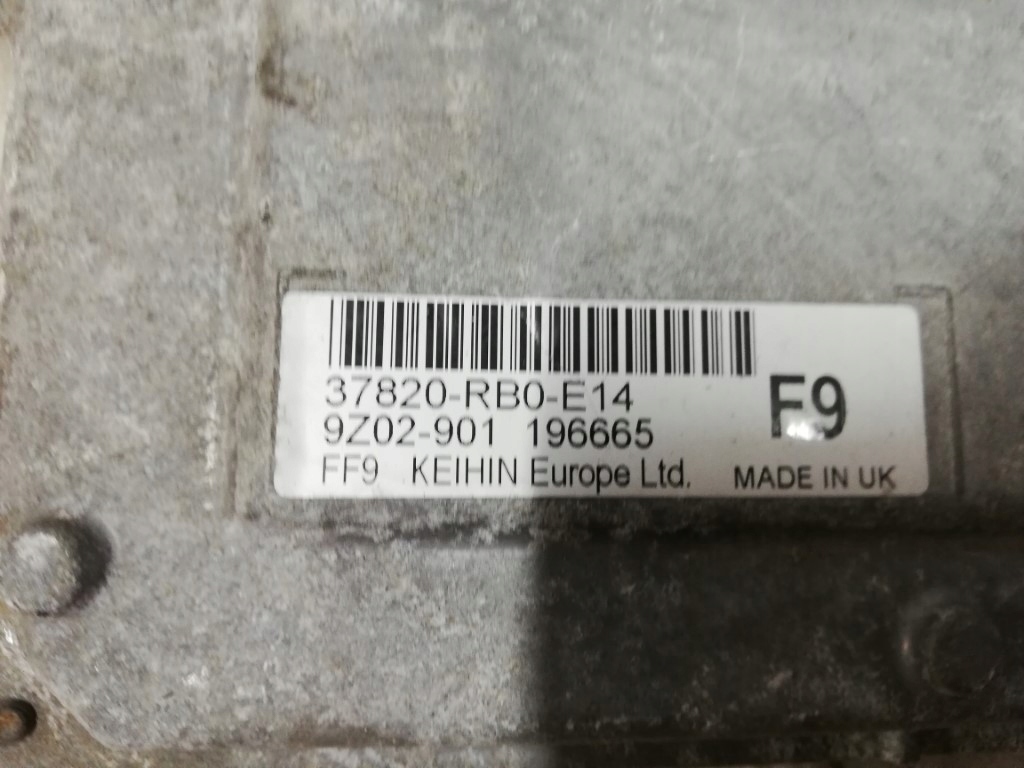 фото №6, Honda jazz iii бортовой компьютер ecu двигателя 37820-rb0-e14