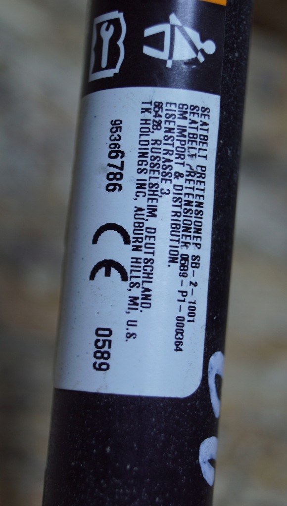 фото №8, Pas безопасности левый перед opel mokka a 95403052