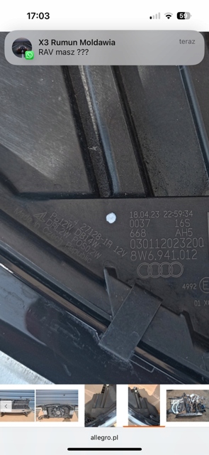 фото №13, Капот бампер лампи крила радіатор pas перед audi a5 8w6 lift s-line