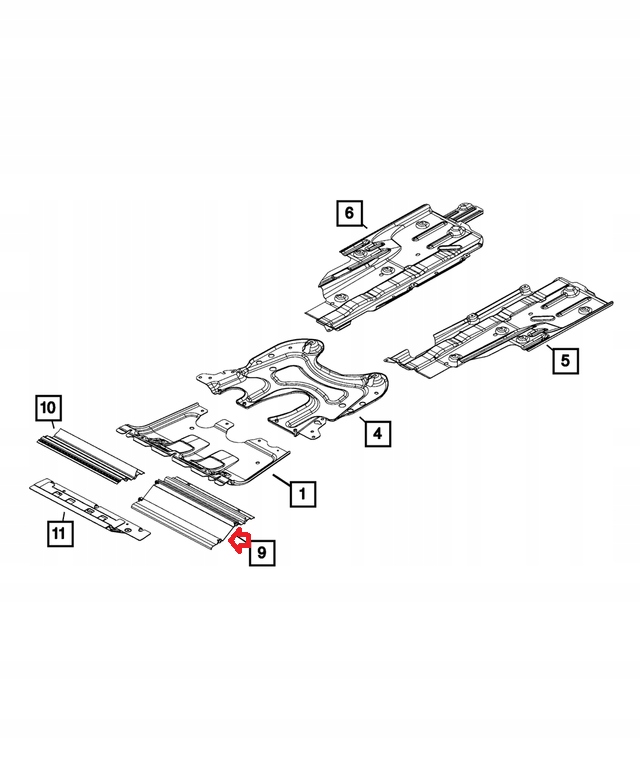Jeep cherokee v накладка радиатора нижняя 68207944aa Цена