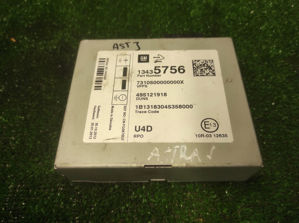 фото №1, Opel astra j модуль ubt радіо 13435756