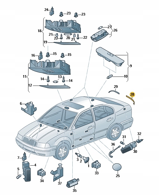 фото №2, Свет отражатель w бампере задняя skoda rapid левый