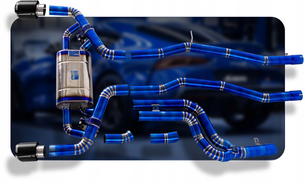 фото №6, Выхлоп гаситель титановый спортивный активные крышки toyota supra v mk5 2019-2024