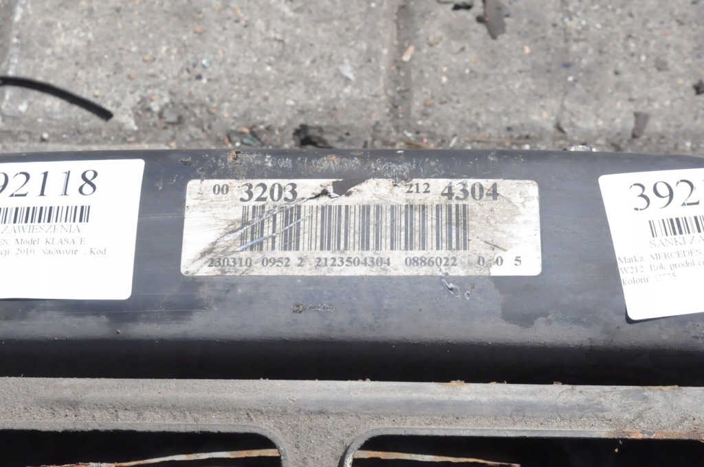 фото №6, Mercedes klasa e w212 e350 3.0 cdi 231km балка подрамник подвеска задняя kombi