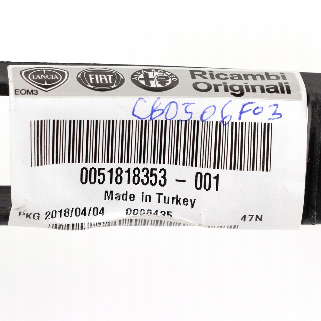 фото №7, Напрямна кронштейн бампера правий задня fiat doblo 09-